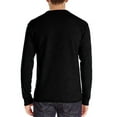 thumbnail image 3 of Bellella Mens Henley T Shirts Casual Button Down Pullover Daily Wear Tops Solid Color Basic Tee Black XL, 3 of 8