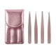 thumbnail image 1 of Pinzas para cejas, pinzas para cejas, pinzas para cejas, 4 piezas, decoración de cejas, barba, pinzas de acero inoxidable, fáciles de usar, 1 of 1