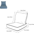 thumbnail image 2 of x Coussins de Patio à Assise Profonde pour Extérieur/intérieur, Ensemble de Rembourrage en Mousse Résiliente, Hydrofuges, Résistants aux Taches et aux Intempéries, Assise Profonde, Bas Chili, 2 of 7