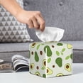 thumbnail image 6 of Kdxio Green Avocado Print Tissue Box Cover,Square Decorative PU Leather Facial Paper Case Organizer Holder Dispenser for Bathroom,Night Stands,Desk,Car 5.2''X5.2''X5.2'', 6 of 8