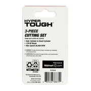 Hyper Tough 3 Piece Cutting Set, Material HSS 4241 Steel, Model AU50066N, Silver Color, Power Tool Blade Type, New Condition