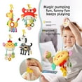 thumbnail image 4 of Crab Rope Toy Soothe Toy Crab Pull Rope With Sound Bed Bell Trolley Rattle Kids Toy Pendant Q0s2, 4 of 8