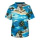 thumbnail image 1 of Men's Short Sleeve V-Neck Summer Print Chest Pocket Care Worker Top 2XL, 1 of 3