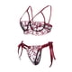 thumbnail image 3 of Gibobby Lencería sexy para mujer Día de San Valentín Lencería con bordado en forma de amor Uso diario Shopping Girl(Negro, 3XL), 3 of 5