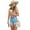 Blue, variant on LYMAYTER Women's Breaking Denim Shorts for S-XL High Waisted Jean Shorts Stretchy Cowboy Shorts