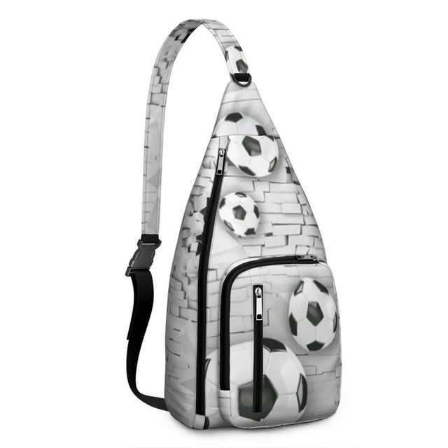 Training Essential Sling Backpack - Sports Print Shoulder Bag for Baseball, Football & Athletic Gear
