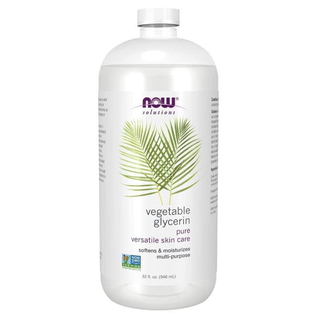 Glicerina vegetal NOW Solutions, 100% pura, 946 ml, cuidado de la piel