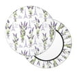 thumbnail image 3 of Goofa Lavender Flowers Printed Stool Covers Round, Waterproof Round Bar Stool Covers Anti-Slip Round Bar Stool Seat Cover with Elastic Bands Durable -14 inch, 3 of 7