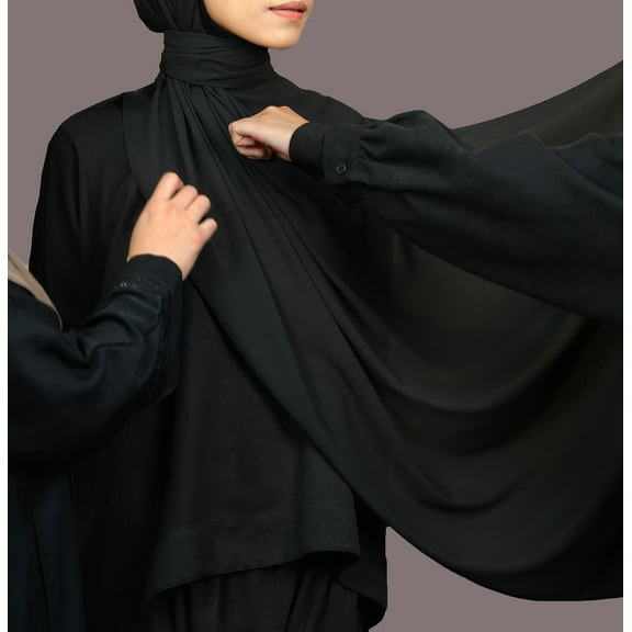 Rectangular Scarf: Ordinary In Black
