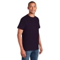 thumbnail image 3 of Gildan Short Sleeve T-Shirt for Men - 3XL Size | 50/50 Cotton/Poly Crew Neck Tee, Blackberry, 5.3 oz, 3 of 6