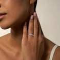 thumbnail image 5 of Women's Cubic Zirconia Rings 925 Sterling Silver Princess Cut Birthstone Halo CZ Engagement Promise Ring Anniversary Jewelry for Her, Size 5-10, 5 of 6