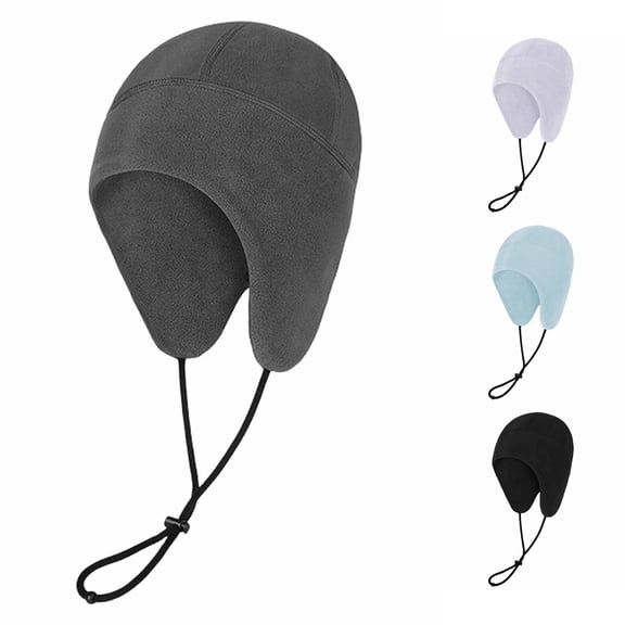 Children Ear‑Protection Hat Adjustable Warm Cap Boys Girls Winter Hiking Running Sports Headwear