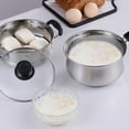 thumbnail image 2 of Amdohai Stainless Steel Pot with Steamer Insert Glass Vented Lid Set Safe and Durable, 2 of 8