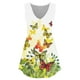 thumbnail image 4 of ICHUANYI Clearance Women Fashion Summer Sexy Fold Printed Regular Lace Sleeveless V Neck Button Top(Yellow, L) ICHUANYI WER2023081112866, 4 of 6