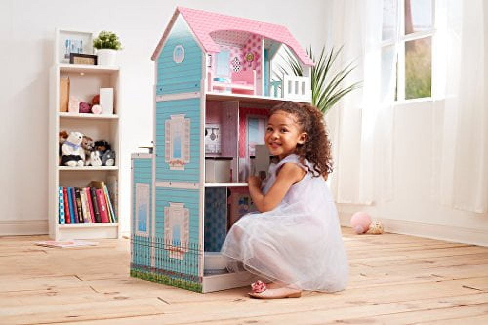 Posh Double the FUn Dollhouse and Play Kitchen in 1 Amazing