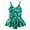 Green, variant on Kiijoy Toddler Girl Tropical One-Piece Swimsuit Ruffle Bathing Suit Swimwear, Sizes 4-5 T