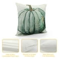 thumbnail image 4 of JRXY Fall Pumpkin Pillow Covers Teal Watercolor Decorative Throw Pillows Farmhouse Outdoor Thanksgiving Cushion Covers 24x24in, 4 of 5