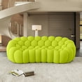 thumbnail image 7 of Sodrens 79.53" Bubble Couch,Modern Oversize Lazy Floor Sofa,Curved Football Sofa for Living Room,Office,Apartment,No-Assembly,Fluorescent Green, 7 of 7