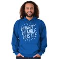 thumbnail image 5 of Hungry Humble Hustle Inspirational Unisex Plus Size Hoodie Brisco Brands 4X, 5 of 6