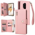 thumbnail image 1 of Case for OnePlus 8 Pro Magnetic Leather Zipper Wallet Cover Card Holder, 1 of 5