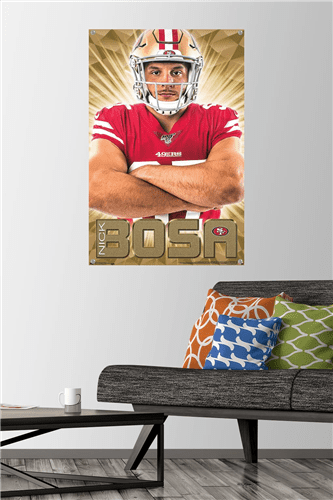 NFL San Francisco 49ers - Nick Bosa 19 Wall Poster, 14.725 x 22.375,  Framed 