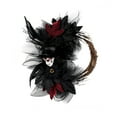 thumbnail image 2 of Halloween Skeleton Wreaths for Front Door,Outdoor Fall Wreath for Door,Fall Wreath Decoration,Halloween Bowler Hat Skull Wreath,Simulation Dead Branches Rattan Circle Door,Halloween Decorations, 2 of 6