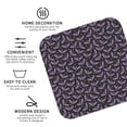 thumbnail image 3 of Fuzoiu Bat Purple Print Leather Coasters Set,Drink Coasters Set of 4,for Tabletop Protection, Durable PVC Coasters,Home Décor and Housewarming Gift-Square, 3 of 6