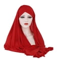 thumbnail image 4 of DPTALR Women India Hat Muslim Ruffle Cancer Chemo Beanie Turban Wrap Cap scarf Shawl, 4 of 5