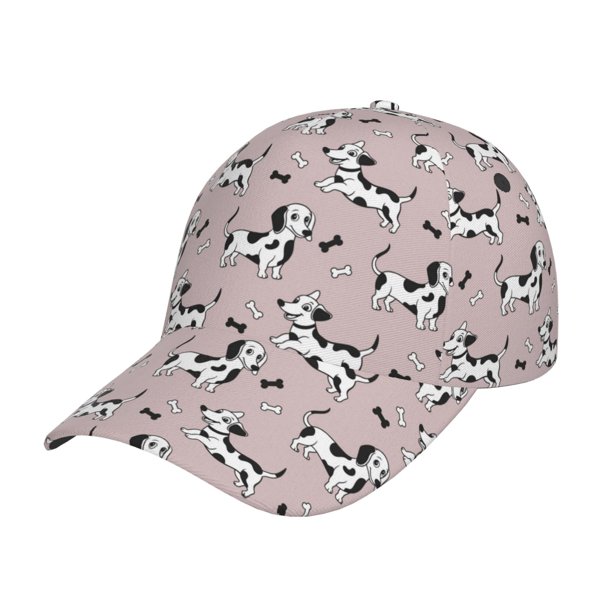 Fotbe Dachshund Dog Puppy Gorro Clásico de Béisbol, Gorra Ajustable con Broche Snapback, Gorro de Exterior de Algodón Suave