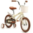 thumbnail image 4 of Kid's Bike Basket for Girls Front Bike Accessories Small Woven Wicker Cruiser Bicycle Basket with Handlebar Streamers Bell Boys16 Bike Girls Cycling Ages 3-13, 4 of 6