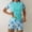 Green, variant on Women's Two Piece Rash Guard Swim Shirts Built in Bra Swimsuit with Boyshorts
