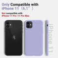 thumbnail image 2 of Upgraded Slim Fit iPhone 11 case, Premium Silicone Phone Case, Full Body Shockproof Protection Cover Anti-Scratch&Fingerprint for iPhone 11 with Comfortable Grip, 6.1 inch, Light Purple, 2 of 15
