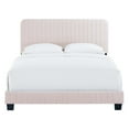 thumbnail image 5 of Modway Celine Channel Tufted Performance Velvet Twin Bed in Pink, 5 of 7