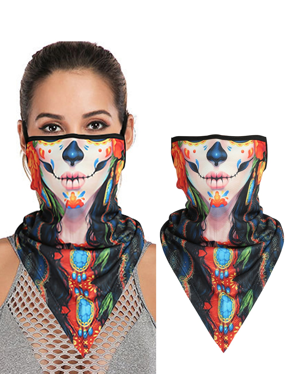 Details about   Unisex Outdoor Biker Cycling Neck Tube Floral Scarf Face Cover Bandana Fishing 