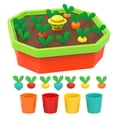 thumbnail image 3 of Montessori Rábano Tirando Juguete Forma Color Memoria Clasificación Actividades Para Niños Baoblaze Juego de cosecha de zanahorias, 3 of 8