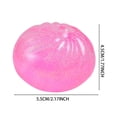 thumbnail image 3 of Giant Glitter Dumpling Mega Rainbow Stress Bun Toy Soft Decompression Dough For Adults Cute Toy, 3 of 4