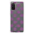 thumbnail image 1 of DistinctInk Clear Shockproof Hybrid Case for Galaxy S20 ULTRA / 5G (6.9" Screen) - TPU Bumper Acrylic Back Tempered Glass Screen Protector - Wildflower Purple Graffiti, 1 of 2