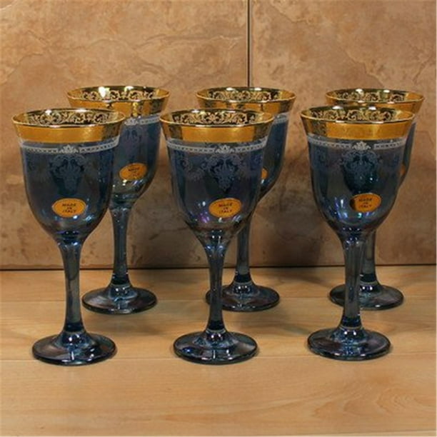 Blue Goblets Set of 6
