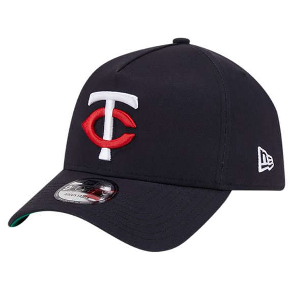 Men's New Era Navy Minnesota Twins Team Color A-Frame 9FORTY Adjustable Hat