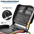 thumbnail image 4 of FORMRS Zipper Binder with Shoulder Strap 2-inch Ring 500 Sheet Capacity File Bag, Striped Lemon, 4 of 5