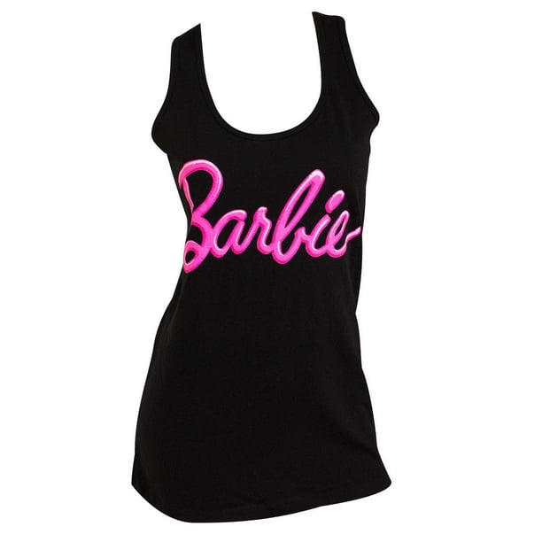 Barbie Barbie Women's Racer Back Black Tank TopXLarge