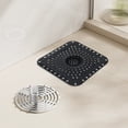 thumbnail image 6 of VMWMSSR Square Silicone Kitchen Sink Strainer, Anti-Clog Drain Filter With Suction Cups For Kitchen Sink & Bathroom Drain Black-12.5cm, 6 of 6