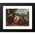 thumbnail image 2 of Jan Tengnagel 14x11 Black Modern Framed Museum Art Print Titled - Vertumnus and Pomona (1617), 2 of 5