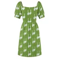 thumbnail image 5 of Two White Geese Sleeveless Dress Woman fashion elegant dress women dress, 5 of 6