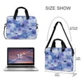 thumbnail image 3 of 16" Laptop Briefcase for Work Travel Laptop Shoulder Bag Carrying Handbag Laptop Case Blue Squares and Shapes, 3 of 8