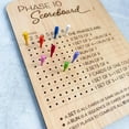 Phase 10 Score Board 2025 New Wooden Phase Ten Scorecard And Round