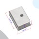 thumbnail image 2 of Aopin Soporte para estante de vidrio Clips de vidrio ajustables Soportes de abrazadera de vidrio Acabado cepillado Superficie plana Acero inoxidable para estante de madera/acrílico/vidrio de 10 ~ 15 m, 2 of 5