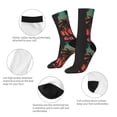 thumbnail image 4 of Bingfone Go Surfer Print Compression Socks for Women and Men Long Socks for Running Athletic Cycling Nurse, 4 of 6