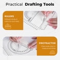 thumbnail image 4 of Juego de geometría Nicpro 22 piezas con estuche, compás, reglas y lápiz, 4 of 8