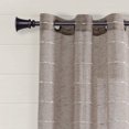 thumbnail image 2 of Lush Decor Panneau de Rideau Texturé à Illets Style Ferme, 38"L x 108"H, Marron, 2 of 5